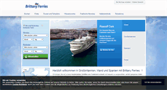 Desktop Screenshot of brittanyferries.de
